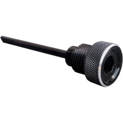 PartzBiz HD DS11050216 - Accutronix Black Knurled Transmission Dipstick Harley Softail Dyna HD 37065-06 | TDS01-KN