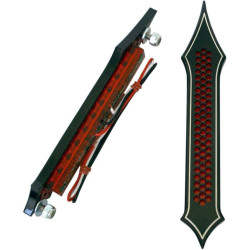 PartzBiz HD DS20401542 - Accutronix Black Tribal Drilled Red Lens LED Sadddlebag Bag Lights Turn Brake | BL01-LDN PartzBiz HD DS20401542 - Accutronix Black Tribal Drilled Red Lens LED Sadddlebag Bag Lights Turn Brake | BL01-LDN