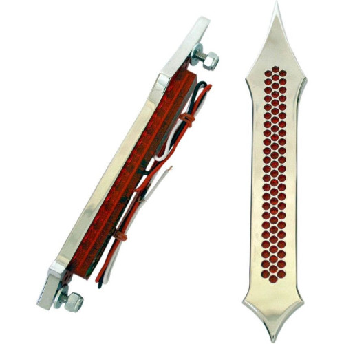 PartzBiz HD: 4425031-Accutronix Chrome Tribal Drilled Red Lens LED Sadddlebag Bag Lights Turn Brake | BL01-LDC PartzBiz HD: 4425031-Accutronix Chrome Tribal Drilled Red Lens LED Sadddlebag Bag Lights Turn Brake | BL01-LDC
