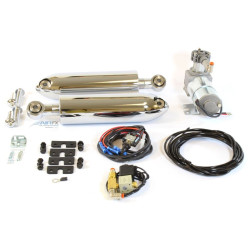 PartzBiz HD BK-HD-VR17-CR-1 - AirFX BK-HD-VR17-CR-1 ระบบกันสะเทือนด้านหลัง Air Ride ชุดสมบูรณ์ 06-17 Harley V-Rod V Rod