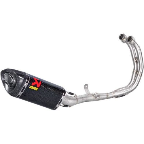 PartzBiz HD: 4424909-Akrapovic S-Y3R1-APC Full System Race Exhaust Steel Carbon Fiber 14-18 Yzf-R3 | S-Y3R1-APC