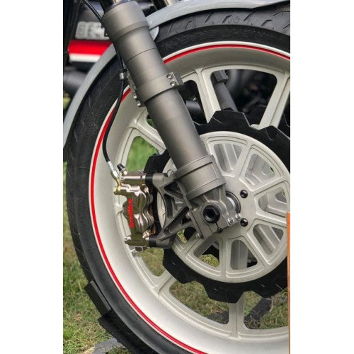 PartzBiz HD: 4424830-Alloy Art 49RBML-1 Clear Left Radial Caliper Mounting Kit for 49mm Lower Legs 1701-0653 17010653 upgrade best for replacement suspension front brembo PartzBiz HD: 4424830-Alloy Art 49RBML-1 Clear Left Radial Caliper Mounting Kit for 49mm Lower Legs 1701-0653 17010653 upgrade best for replacement suspension front brembo
