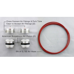 PartzBiz HD AR-70/49S-17 - American Suspension AR-70/41P-17 Fork Tube Air Ride Kit 17-Up Harley FL w/ Stock Trees PartzBiz HD AR-70/49S-17 - American Suspension AR-70/41P-17 Fork Tube Air Ride Kit 17-Up Harley FL w/ Stock Trees