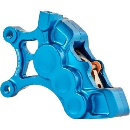PartzBiz HD: 4424511-Arlen Ness 02-200 Blue 6-Piston Caliper for 14" Disc Front Left Harley & Custom PartzBiz HD: 4424511-Arlen Ness 02-200 Blue 6-Piston Caliper for 14" Disc Front Left Harley & Custom