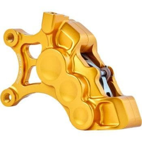 PartzBiz HD: 4424513-Arlen Ness 02-201 Gold 6-Piston Caliper for 14" Disc Front Left Harley & Custom PartzBiz HD: 4424513-Arlen Ness 02-201 Gold 6-Piston Caliper for 14" Disc Front Left Harley & Custom