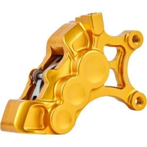 PartzBiz HD: 4424514-Arlen Ness 02-204 Gold 6-Piston Caliper for 14" Disc Front Left Harley & Custom PartzBiz HD: 4424514-Arlen Ness 02-204 Gold 6-Piston Caliper for 14" Disc Front Left Harley & Custom
