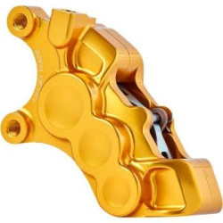 PartzBiz HD AN02-225 - Arlen Ness 02-225 Gold 6-Piston Caliper for 11.8" Disc Front Left Harley Custom PartzBiz HD AN02-225 - Arlen Ness 02-225 Gold 6-Piston Caliper for 11.8" Disc Front Left Harley Custom