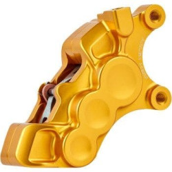 PartzBiz HD AN02-228 - Arlen Ness 02-228 Gold 6-Piston Caliper for 11.8" Disc Front Left Harley Custom PartzBiz HD AN02-228 - Arlen Ness 02-228 Gold 6-Piston Caliper for 11.8" Disc Front Left Harley Custom
