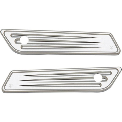 PartzBiz HD: 4424500-Arlen Ness 03-536 Chrome Deep Cut Saddlebag Latch Hinge Covers 14-21 Harley FLH/T PartzBiz HD: 4424500-Arlen Ness 03-536 Chrome Deep Cut Saddlebag Latch Hinge Covers 14-21 Harley FLH/T
