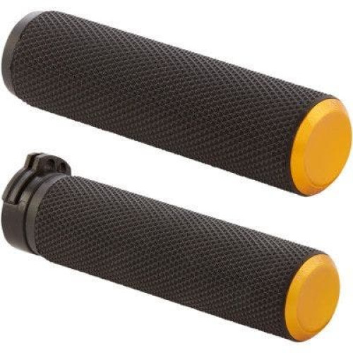 PartzBiz HD: 4424435-Arlen Ness 07-337 Fusion Knurled ปลอกแฮนด์ 1” พร้อมฝาท้ายสีทอง Harley 76-Up PartzBiz HD: 4424435-Arlen Ness 07-337 Fusion Knurled ปลอกแฮนด์ 1” พร้อมฝาท้ายสีทอง Harley 76-Up
