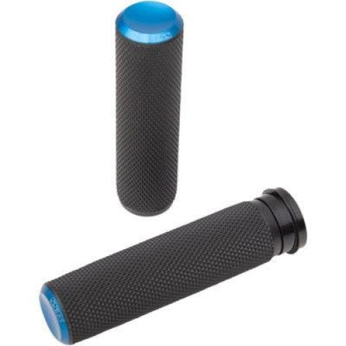 PartzBiz HD: 4424436-Arlen Ness 07-345 Blue Fusion Knurled 1" Grips for Throttle By Wire Harley 76-Up PartzBiz HD: 4424436-Arlen Ness 07-345 Blue Fusion Knurled 1" Grips for Throttle By Wire Harley 76-Up