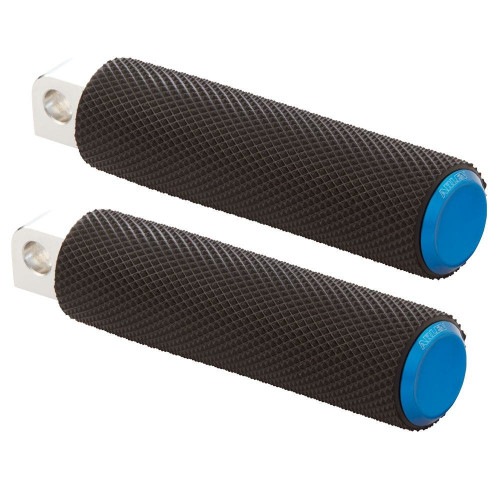 PartzBiz HD: 4424417-Arlen Ness 07-937 Fusion Knurled Male Mount Footpeg w/ Blue End Cap Harley 76-Up PartzBiz HD: 4424417-Arlen Ness 07-937 Fusion Knurled Male Mount Footpeg w/ Blue End Cap Harley 76-Up