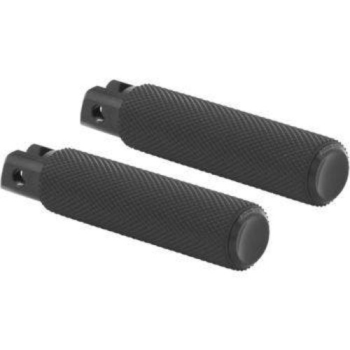 PartzBiz HD: 4424423-Arlen Ness 07-943 Black Billet Knurled Fusion Passenger Footpegs H-D Softail M8