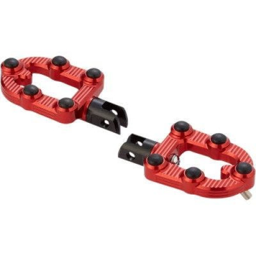 PartzBiz HD: 4424426-Arlen Ness 07-946 Red Billet MX Driver Footpegs Set 18-Up Harley Softail PartzBiz HD: 4424426-Arlen Ness 07-946 Red Billet MX Driver Footpegs Set 18-Up Harley Softail