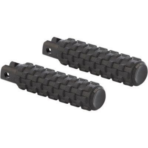 PartzBiz HD: 4424405-Arlen Ness 07-966 Black Air Trax Fusion พักเท้าผู้โดยสาร Harley Softail 18-Up