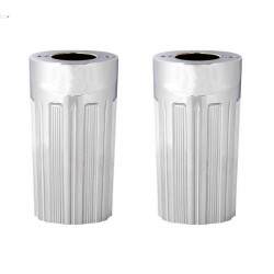 PartzBiz HD AN20-018 - Arlen Ness 10 Gauge Chrome Upper Slider Hot Legs Covers Cow Bells Harley 86-13 | 20-018