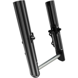 PartzBiz HD AN40-521 - Arlen Ness 10 Gauge Hot Legs Black Single Side Disc Lower Sliders Harley 08-13 | 40-521 PartzBiz HD AN40-521 - Arlen Ness 10 Gauge Hot Legs Black Single Side Disc Lower Sliders Harley 08-13 | 40-521