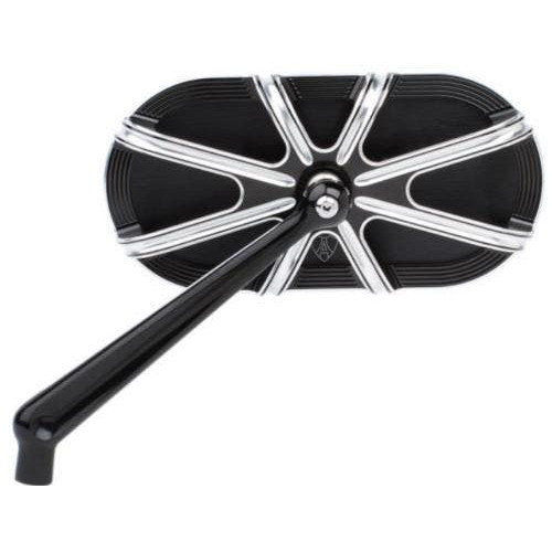 PartzBiz HD: 4424316-Arlen Ness 13-160 Black 10 Gauge Left Mirror Harley Universal 0640-1201 06401201