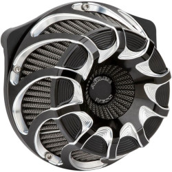 PartzBiz HD AN18-983 - Arlen Ness 18-983 Black Inverted Series Drift Air Cleaner Filter Breather 99-17 Harley Davidson Twin Cam Touring Bagger Dresser Softail Dyna FXD FLST FXST FLHT FLHX FLTR FLHR 264327 1010-2448 10102448