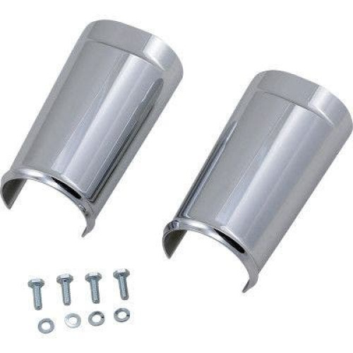 PartzBiz HD: 4424215-Arlen Ness 20-043 Fat Tyre Fork Boot Slider Cover Chrome Harley Touring 99-13 best new custom bagger dresser อัพเกรด ELECTRA ROAD STREET GLIDE KING