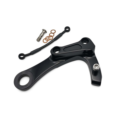 PartzBiz HD: 4424160-Arlen Ness 300-020 Rear Caliper Bracket Kit Harley M8 Softail 18-Up