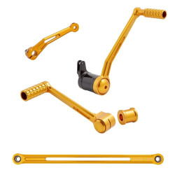 PartzBiz HD AN420-104 - Arlen Ness 420-104 Gold Speedliner Foot Controls Solo Toe Shifter Harley 08-up FLH PartzBiz HD AN420-104 - Arlen Ness 420-104 Gold Speedliner Foot Controls Solo Toe Shifter Harley 08-up FLH