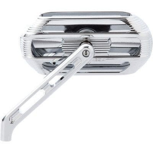 PartzBiz HD: 4424125-Arlen Ness 510-001 Chrome Sidekick กระจกวงรีซ้าย Harley Universal 0640-1451 06401451 Victory Indian Cruiser Touring Motorcycle