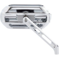 PartzBiz HD AN510-003 - Arlen Ness 510-003 Chrome Sidekick Oval Mirror Left Harley Universal 0640-1453 06401453 victory indian cruiser touring motorcycle