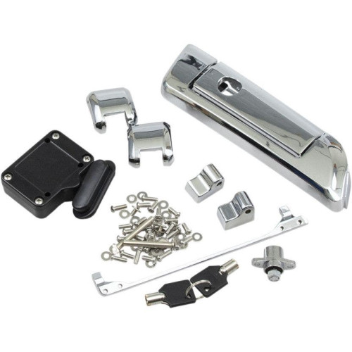PartzBiz HD: 4424075-Arlen Ness 60-176 Chrome Tour Pack Tour Pak Tether Latch ชุดฮาร์ดแวร์ Harley 14-18