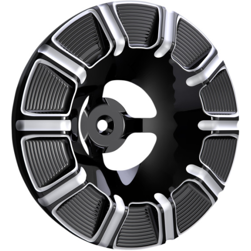 PartzBiz HD: 4424061-Arlen Ness 601-000 ฝาครอบเครื่องฟอกอากาศ Velocity 10-Gauge สีดำ