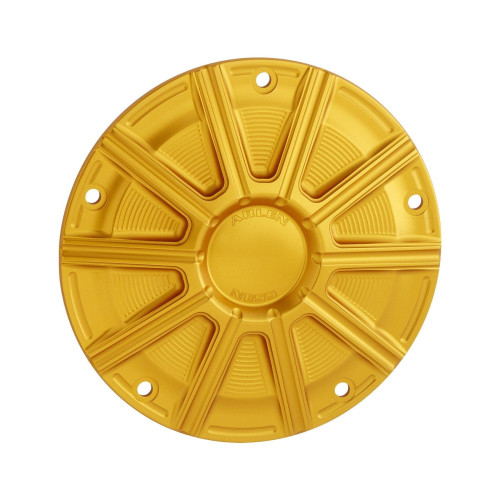 PartzBiz HD: 4424039-Arlen Ness 700-020 Gold 10-Gauge Derby Cover Billet Harley Twin Cam 99-17 PartzBiz HD: 4424039-Arlen Ness 700-020 Gold 10-Gauge Derby Cover Billet Harley Twin Cam 99-17