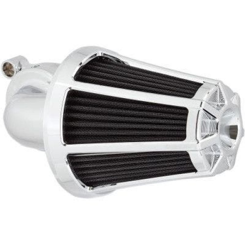 PartzBiz HD: 4424021-Arlen Ness 81-031 Chrome Aluminium Beveled Monster Sucker เครื่องฟอกอากาศ Harley M8 Softail Touring