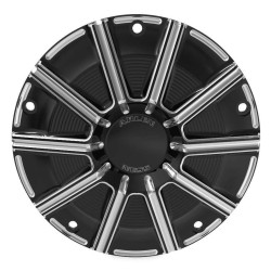 PartzBiz HD AN03-340 - Arlen Ness Tech 03-340 Black 10 Gauge 5 Hole Derby Cover Harley FLH/T 16-18 | 03-340 PartzBiz HD AN03-340 - Arlen Ness Tech 03-340 Black 10 Gauge 5 Hole Derby Cover Harley FLH/T 16-18 | 03-340