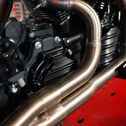PartzBiz HD: 4423925-Arlen Ness Black 10 Gauge Transmission Side Cover Hydraulic Harley Big Twin 06-21 PartzBiz HD: 4423925-Arlen Ness Black 10 Gauge Transmission Side Cover Hydraulic Harley Big Twin 06-21