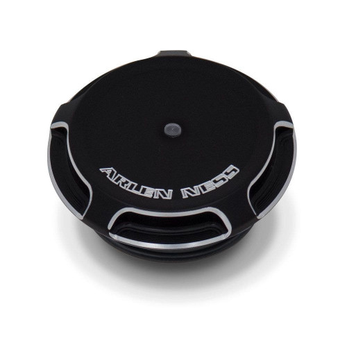 PartzBiz HD: 4423908-Arlen Ness Black Beveled LED Fuel Gauge Gas Cap Harley 96-16 Softail Dyna XL | 70-300