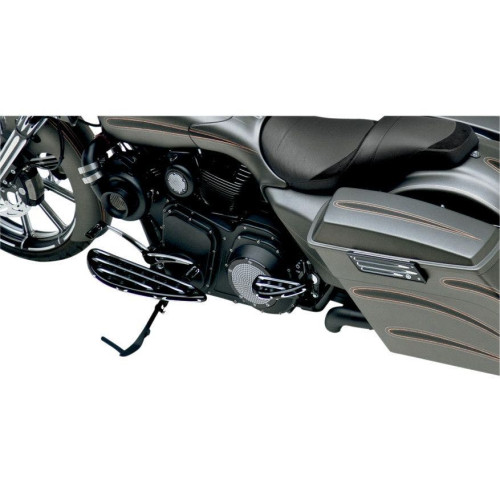 PartzBiz HD: 4423862-Arlen Ness Black Deep Cut Driver Stretched Floorboards for Harley FLH FLST FLD | 06-833 PartzBiz HD: 4423862-Arlen Ness Black Deep Cut Driver Stretched Floorboards for Harley FLH FLST FLD | 06-833