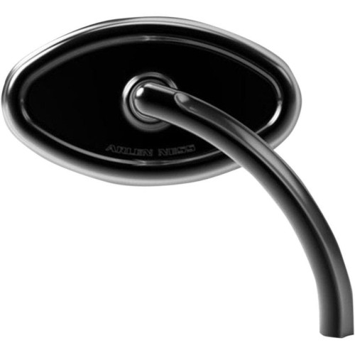 PartzBiz HD: 4423871-Arlen Ness Black Curvaceous Short Stem Left Side Handlebar Mirror Harley | 13-135