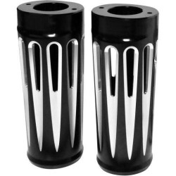 PartzBiz HD AN20-029 - Arlen Ness Black Deep Cut +2 Extended Foot Boots Slider Covers Harley FL 14-15 | 20-029 PartzBiz HD AN20-029 - Arlen Ness Black Deep Cut +2 Extended Foot Boots Slider Covers Harley FL 14-15 | 20-029