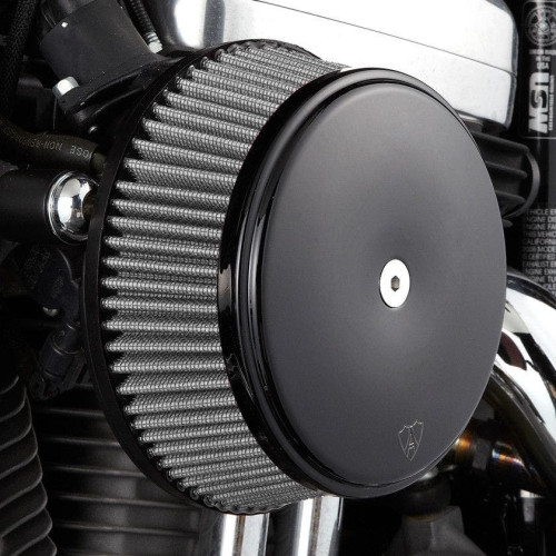 PartzBiz HD: 4423806-Arlen Ness Black Stage 1 Big Sucker Air Stainless Filter w/ Cover Harley XL | 50-339 PartzBiz HD: 4423806-Arlen Ness Black Stage 1 Big Sucker Air Stainless Filter w/ Cover Harley XL | 50-339