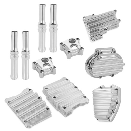 PartzBiz HD: 4423794-Arlen Ness Chrome 10 Gauge Motor Transmission Engine Cover Package Cable 08-16 | 91-123 PartzBiz HD: 4423794-Arlen Ness Chrome 10 Gauge Motor Transmission Engine Cover Package Cable 08-16 | 91-123