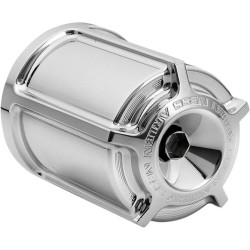 PartzBiz HD AN03-462 - Arlen Ness Beveled Chrome Re-Usable Oil Filter Housing Harley Big Twin & XL 84-17