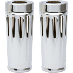 PartzBiz HD AN20-027 - Arlen Ness Chrome Deep Cut +2 Extended Foot Boots Slider Covers Harley FL 14-15 | 20-027 PartzBiz HD AN20-027 - Arlen Ness Chrome Deep Cut +2 Extended Foot Boots Slider Covers Harley FL 14-15 | 20-027