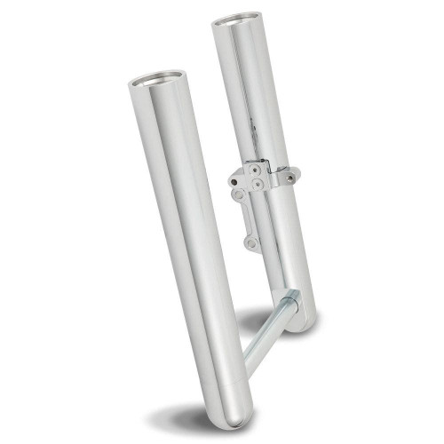 PartzBiz HD: 4423659-Arlen Ness Hot Fork Legs Lower Sliders Dual Disc Smooth Chrome Harley 14-15 FLH | 40-503