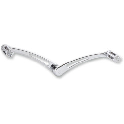 PartzBiz HD AN40-106 - Arlen Ness Chrome Standard 10 Gauge Heel Toe Shifter Levers Harley Touring 84-17 | 40-106
