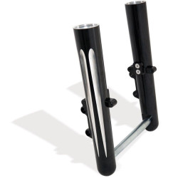 PartzBiz HD AN06-525 - Arlen Ness Hot Fork Legs Lower Sliders Single Side Deep Cut Black Harley 08-13 | 06-525 PartzBiz HD AN06-525 - Arlen Ness Hot Fork Legs Lower Sliders Single Side Deep Cut Black Harley 08-13 | 06-525