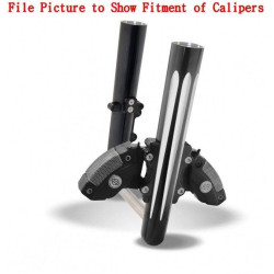 PartzBiz HD AN06-533 - Arlen Ness ขาตะเกียบร้อน Dual Caliper Single Side Deep Cut Black Harley 08-13 | 06-533