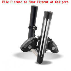 PartzBiz HD AN06-532 - Arlen Ness ขาตะเกียบร้อน Dual Caliper Single Side Deep Cut Chrome Harley 08-13 | 06-532