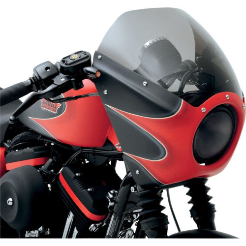 PartzBiz HD: 4423628-Arlen Ness Direct Bolt บนแฟริ่ง Cafe Fairing พลาสติก ABS ทำสีได้ Harley XL1200N | 06-039