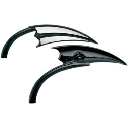 PartzBiz HD AN13-028/AN13-029 - Arlen Ness Micro Black Scoop กระจกมองข้างซ้ายและขวา Harley Metric คู่ PartzBiz HD AN13-028/AN13-029 - Arlen Ness Micro Black Scoop กระจกมองข้างซ้ายและขวา Harley Metric คู่