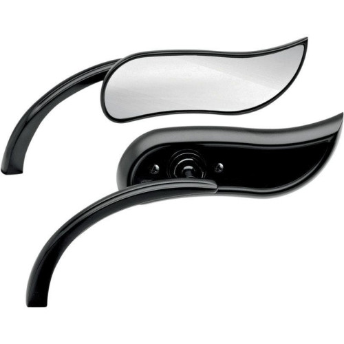 PartzBiz HD: 4423506-กระจกแฮนด์ Arlen Ness Micro Black Upswept ซ้ายและขวา Harley และคู่เมตริก PartzBiz HD: 4423506-กระจกแฮนด์ Arlen Ness Micro Black Upswept ซ้ายและขวา Harley และคู่เมตริก
